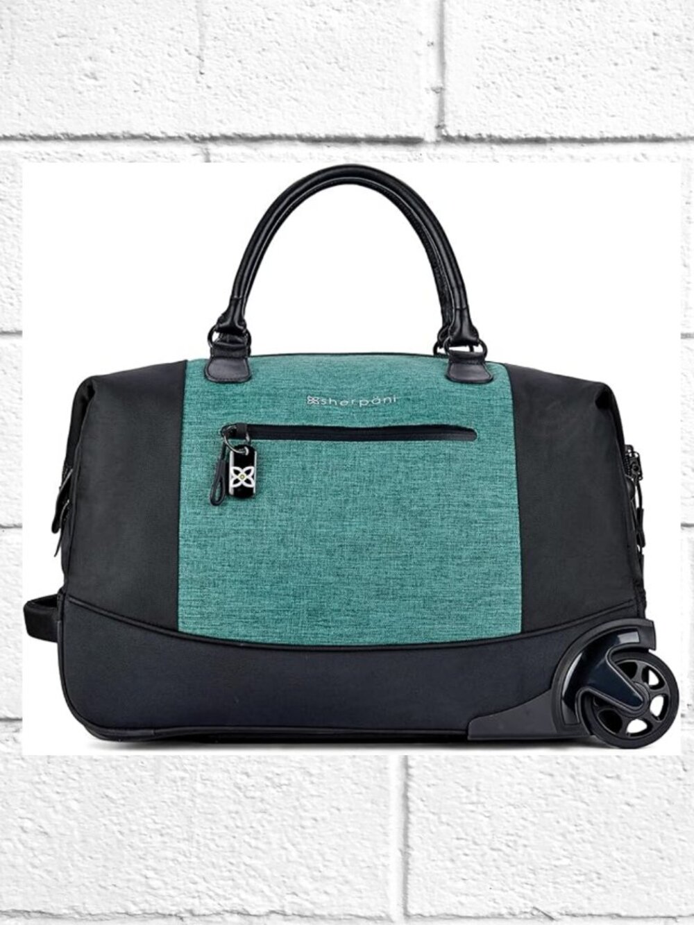 NWT! Sherpani 42L Rolling Duffel Tote w/RFID, Digital Bag Tag, Telescopic Handle